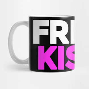 Funny Easter gift ideas. "FREE KISS". Funny Easter gift ideas for men, women, teens, Singles, but not for kids. Mug